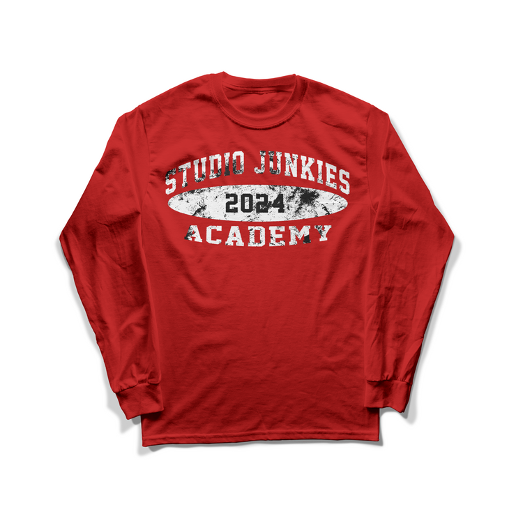 SJ Academy Red Long Sleeve Tee