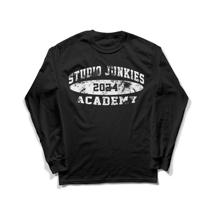 SJ Academy Black Heavyweight Long Sleeve Tee